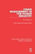 Crisis Management in the Power Industry