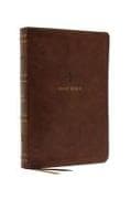 NRSV, Catholic Bible, Standard Personal Size, Leathersoft, Brown, Comfort Print