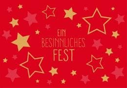 Doppelkarte Feine Art X-mas quer 5675