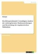 Hochfrequenzhandel. Grundlagen, Analyse der einhergehenden Marktauswirkungen und Beurteilung der regulatorischen Maßnahme