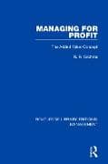 Managing for Profit