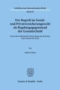 Der Regreß im Sozial- und Privatversicherungsrecht als Regelungsgegenstand der Gesamtschuld