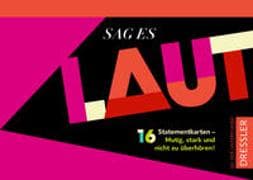 Sag es laut. 16 Statementkarten