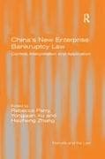 China's New Enterprise Bankruptcy Law