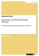 Bepreisung von IPOs (Initial Public Offering)