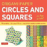Origami Paper Circles and Squares 96 Sheets 6" (15 cm)