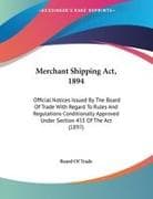 Merchant Shipping Act, 1894