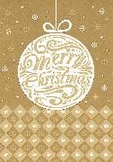 Biglietto Natale Carta Kraft C/appl. BN38