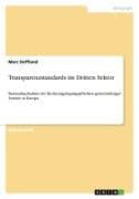 Transparenzstandards im Dritten Sektor