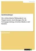 Die zivilrechtliche Wirksamkeit von Negativzinsen. Auswirkungen für die Vertragsgestaltung zwischen Banken und Kunden