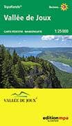 Vallée de Joux. Carte pédestre / Wanderkarte