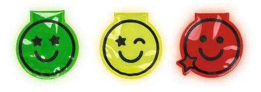 Magnet Clips mit LED Smile