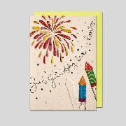 Doppelkarte. Patchwork Geburtstag