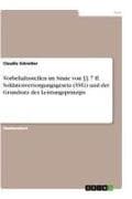 Vorbehaltsstellen im Sinne von §§ 7 ff. Soldatenversorgungsgesetz (SVG) und der Grundsatz des Leistungsprinzips. Eine Untersuchung der Vereinbarkeit