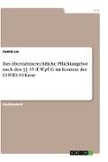 Das übernahmerechtliche Pflichtangebot nach den §§ 35 ff. WpÜG im Kontext der COVID-19-Krise