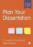 Plan Your Dissertation