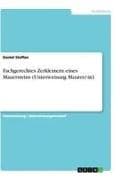 Fachgerechtes Zerkleinern eines Mauersteins (Unterweisung Maurer/-in)