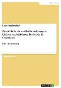 Betriebliche Gesundheitsförderung in kleinen und mittleren Betrieben in Österreich