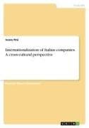 Internationalization of Italian companies. A cross-cultural perspective