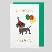 Doppelkarte. Geburtstag Impressione
