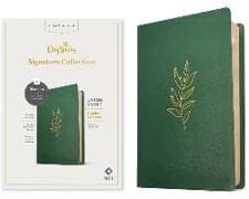 NLT Large Print Thinline Reference Bible, Dayspring Signature Collection, Filament Enabled (Leatherlike, Evergreen, Red Letter)