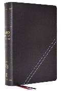 KJV, Word Study Reference Bible, Bonded Leather, Black, Red Letter, Comfort Print
