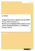 Digitale Vertriebsmöglichkeiten der BMW Group. Entwicklung von Plattform-Geschäftsmodellen mit Ecosystem Canvas, Transaction Board und Platform Design Canvas