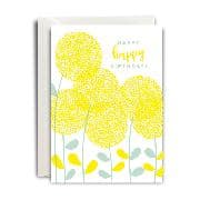MP-Flowerful 1/1 B6hd/B6, Letterpress, 2 fbg. Happy Birthday