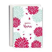 MP-Flowerful 1/1 B6hd/B6, Letterpress, 2 fbg. Beste Mama