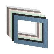 S.O.H.O. - Colour Frames, Passepartout f. 13x18 cm, 6x2 sortiert