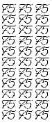 Peel Off Sticker, 75 - silber