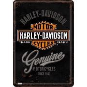 Blechpostkarten. Harley-Davidson / Genuine Logo