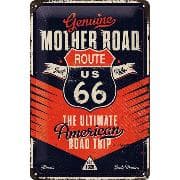 Blechschild. US Highways / Route 66 The Ultimate Road Trip