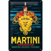 Blechschild. Martini / Vermouth Grapes