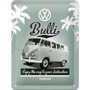 Blechschild. Volkswagen / VW Retro Bulli, Volkswagen