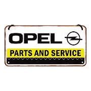 Hängeschild. Opel / Parts & Service