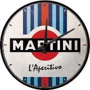 Wanduhr. Martini / L'Aperitivo Racing Stripes / Ø 31.0 cm