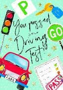 Doppelkarte. Bright Spark - Driving Test Pass / Car & Signs