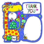 Dankeskarte. Animals Thank you
