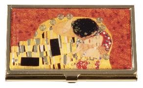 Visitenkartenetui. Klimt Der Kuss