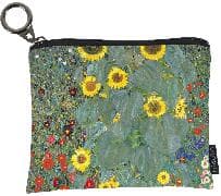 Geldbeutel. mini - Gustav Klimt, Bauerngarten mit Sonnenblumen