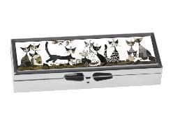 Pillendose. silber, 7-Tage, Rosina Wachtmeister - Sepia Cats