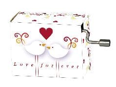 Spieluhr. Art&Music - Hochzeit, 2 Tauben modern