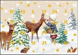 Adventskalender. Im Winterwald (Nostalgisch)