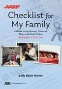 Aba/AARP Checklist for My Family