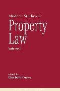 Modern Studies in Property Law - Volume 3
