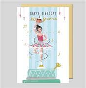 Doppelkarte. Avantgarde - HAPPY BIRTHDAY