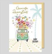 Doppelkarte. Avantgarde - Happy Birthday