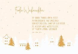 Doppelkarte. Feine Art X-mas quer 5606.A