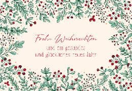 Doppelkarte. Feine Art X-mas quer 5623.A